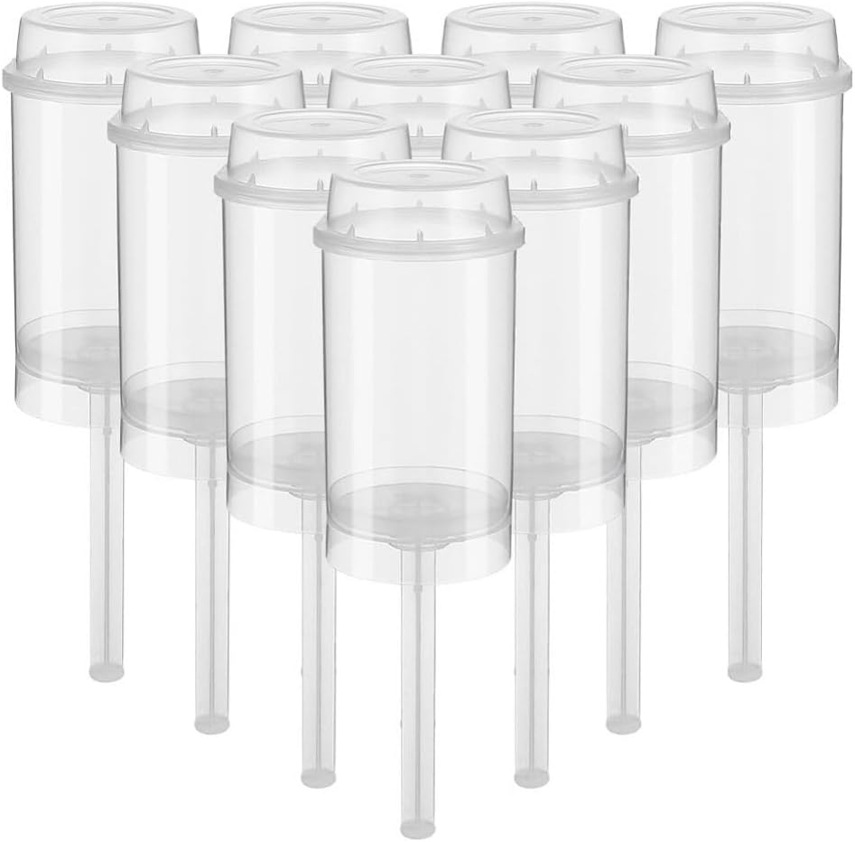 ifundom 20 piezas de pastel empujador de plástico recipientes de cupcake soporte para helado recipientes para cupcakes contenedores de alimentos