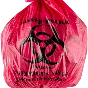 Red Isolation – Bolsa de residuos infecciosos de alta densidad, 7 galones, 12 micrones, 17 x 18 pulgadas, 100 unidades Red Isolation – Bolsa de residuos infecciosos de alta densidad, 7 galones, 12 micrones, 17 x 18 pulgadas, 100 unidades