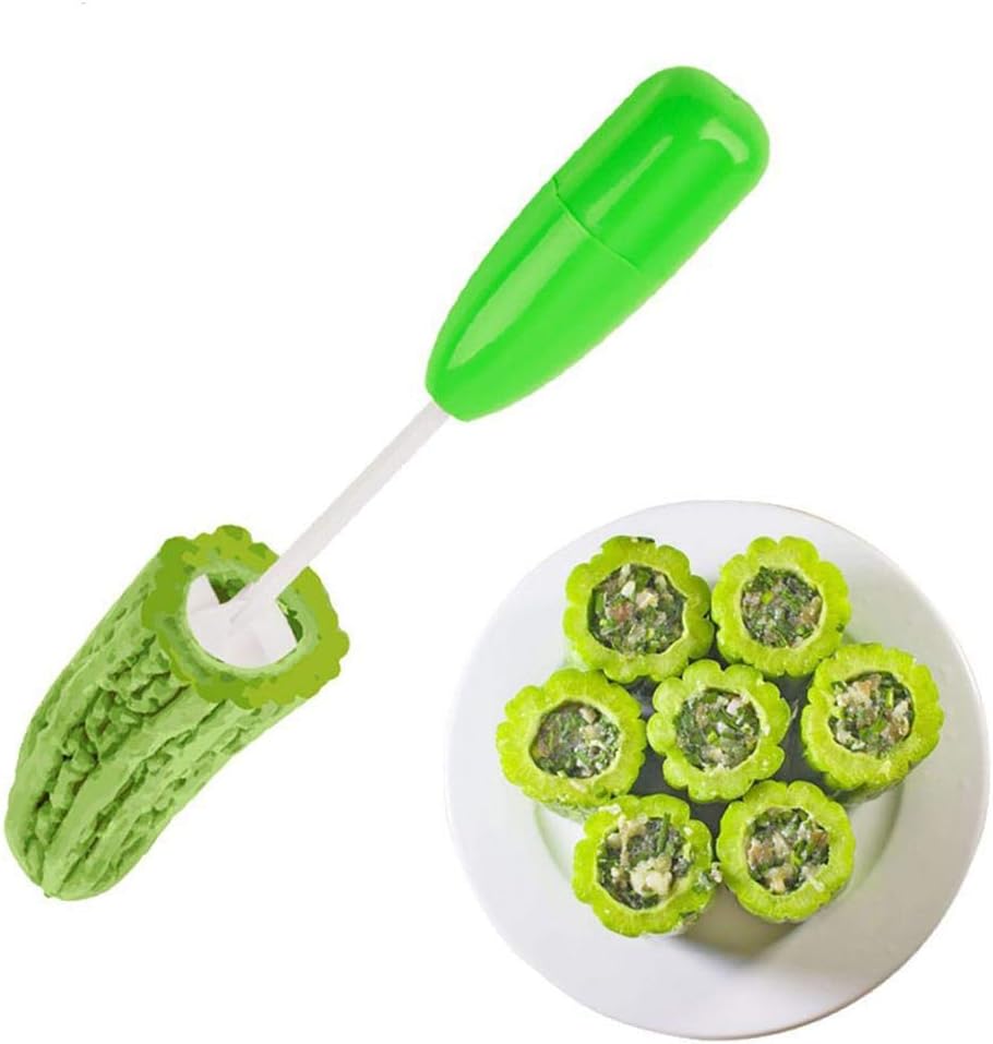 Juego de 4 piezas de sacacorchos de verduras, herramienta de excavación de cabezales de corte en espiral de vegetales reemplazables, herramienta de