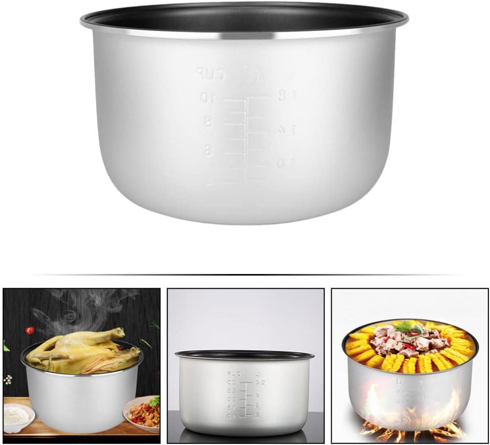 Olla de arrocera interior de repuesto para olla de cocina, revestimiento antiadherente para recipiente de cocción de arroz, tanque interior para