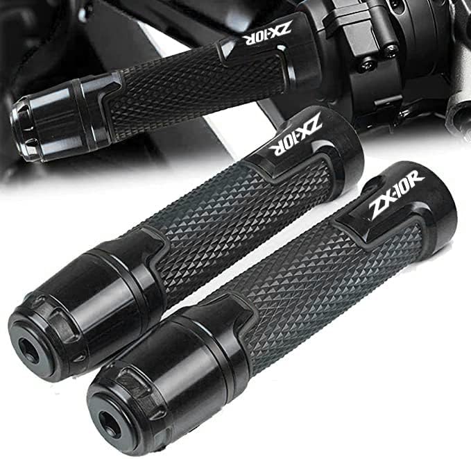 Universal 78 ” 0.866 in motocicleta Powersports manillar Grips con extremos de agarre para Kawasaki ZX10R