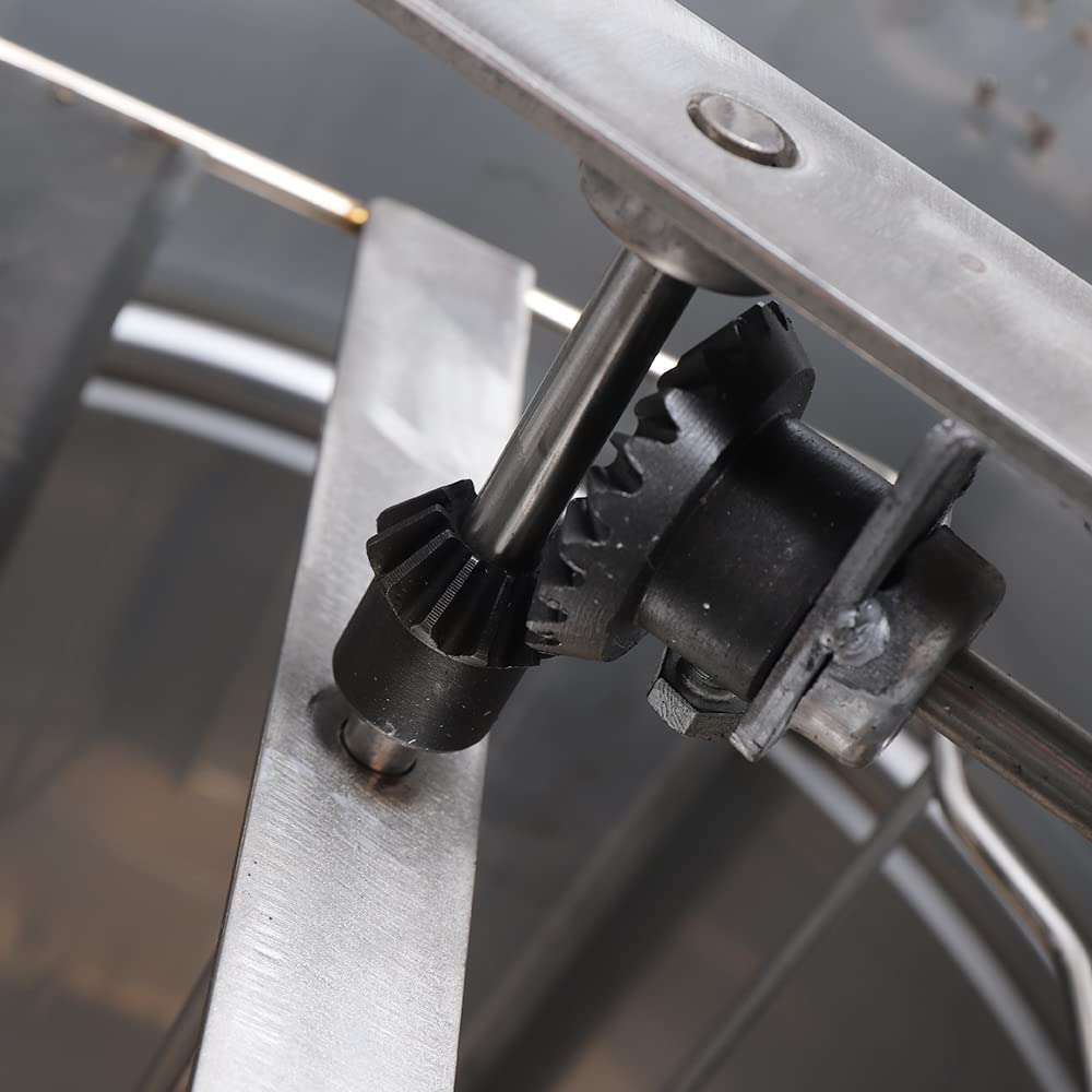 Extractor manual de miel, 2 marcos, acero inoxidable de panal, manivela giratoria de nido de abeja, herramientas de apicultura, máquina de abejas