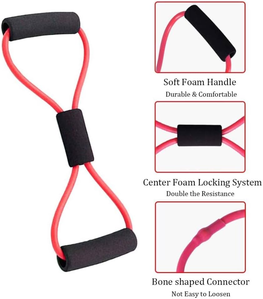Figura 8 Banda de resistencia, tubo de ejercicio de resistencia al tóner, dominadas de brazos, cuerda de tracción, bandas de resistencia de