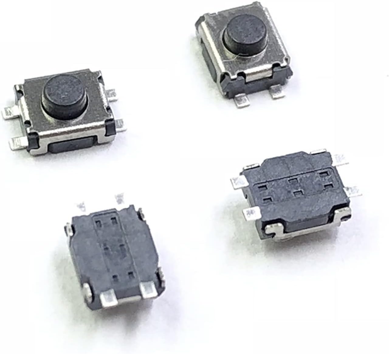 DOUKI pushbutton Switch Power Switch Button 50pcs 3 * 4 * 2 SMD 4 Pin Switch Tact Switch 3x4x2 mm 2 Feet Stand Upright with Out Pillars Mini – Micro