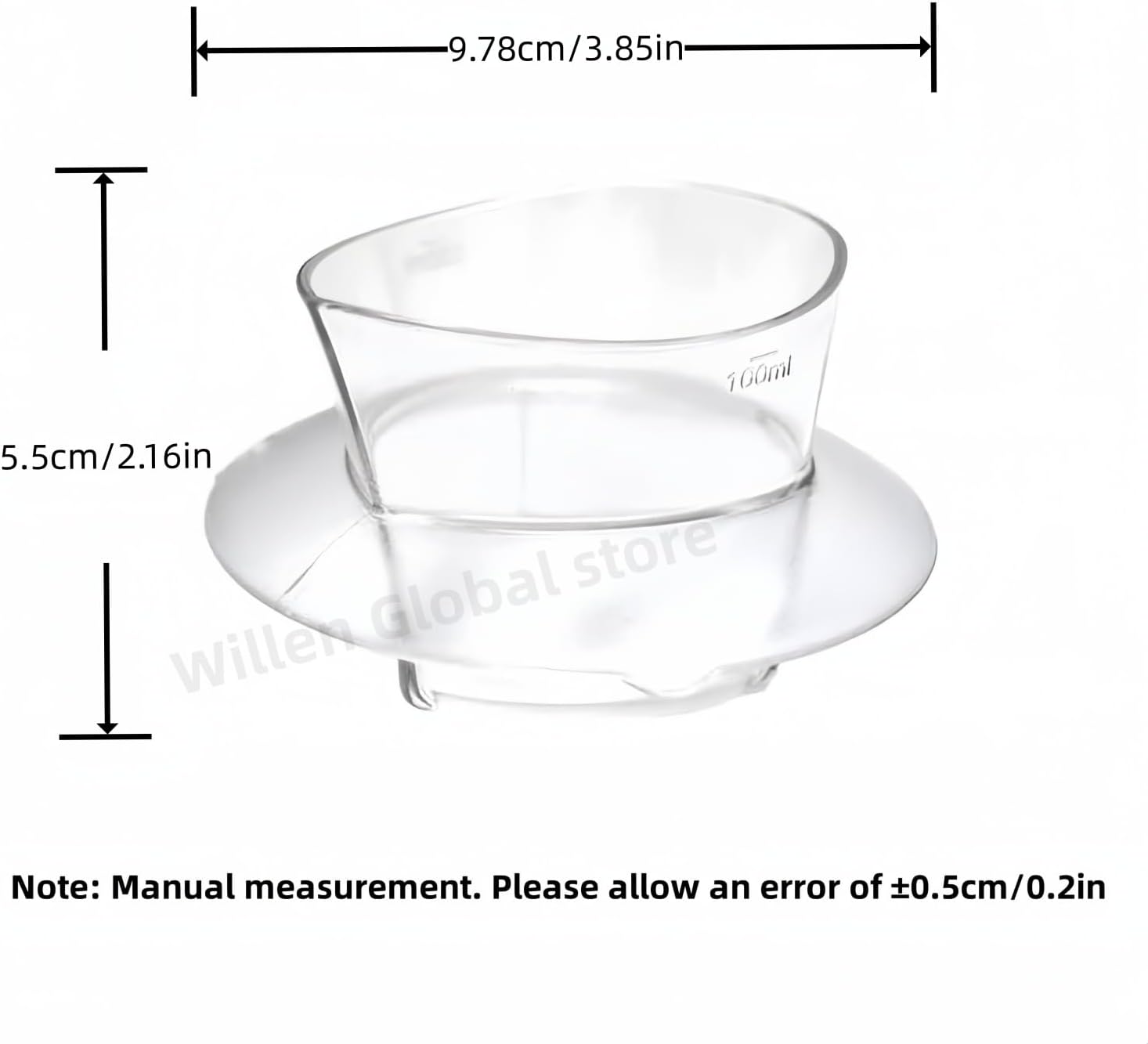 Taza medidora adecuada para Thermomix TM5TM6 Taza Medidora Transparente Compatible con Thermomix TM5TM6 Cubierta Universal Accesorios de Repuesto