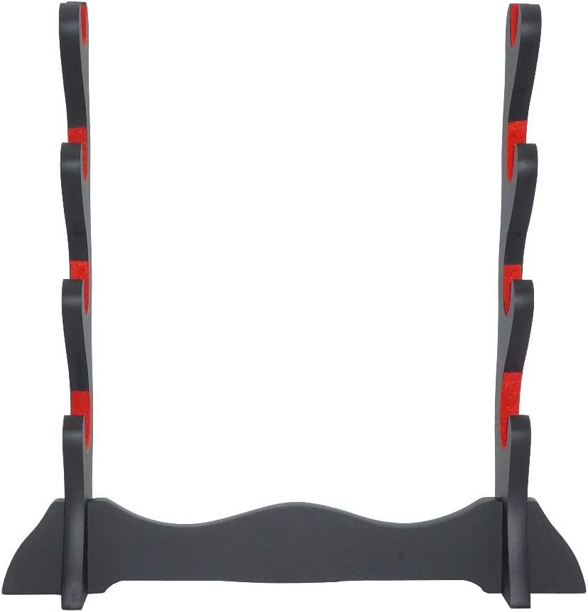 Eforlife Soporte acolchado de terciopelo para espada, soporte de fieltro para proteger el soporte de exhibición samurai espada Katana Wakizashi