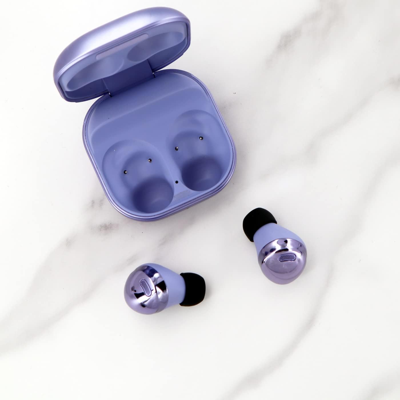 9 pares de auriculares de repuesto para Galaxy Buds Pro Eartips, SML de 3 tamaños, goma de silicona flexibles, puntas de ala compatibles con Samsung