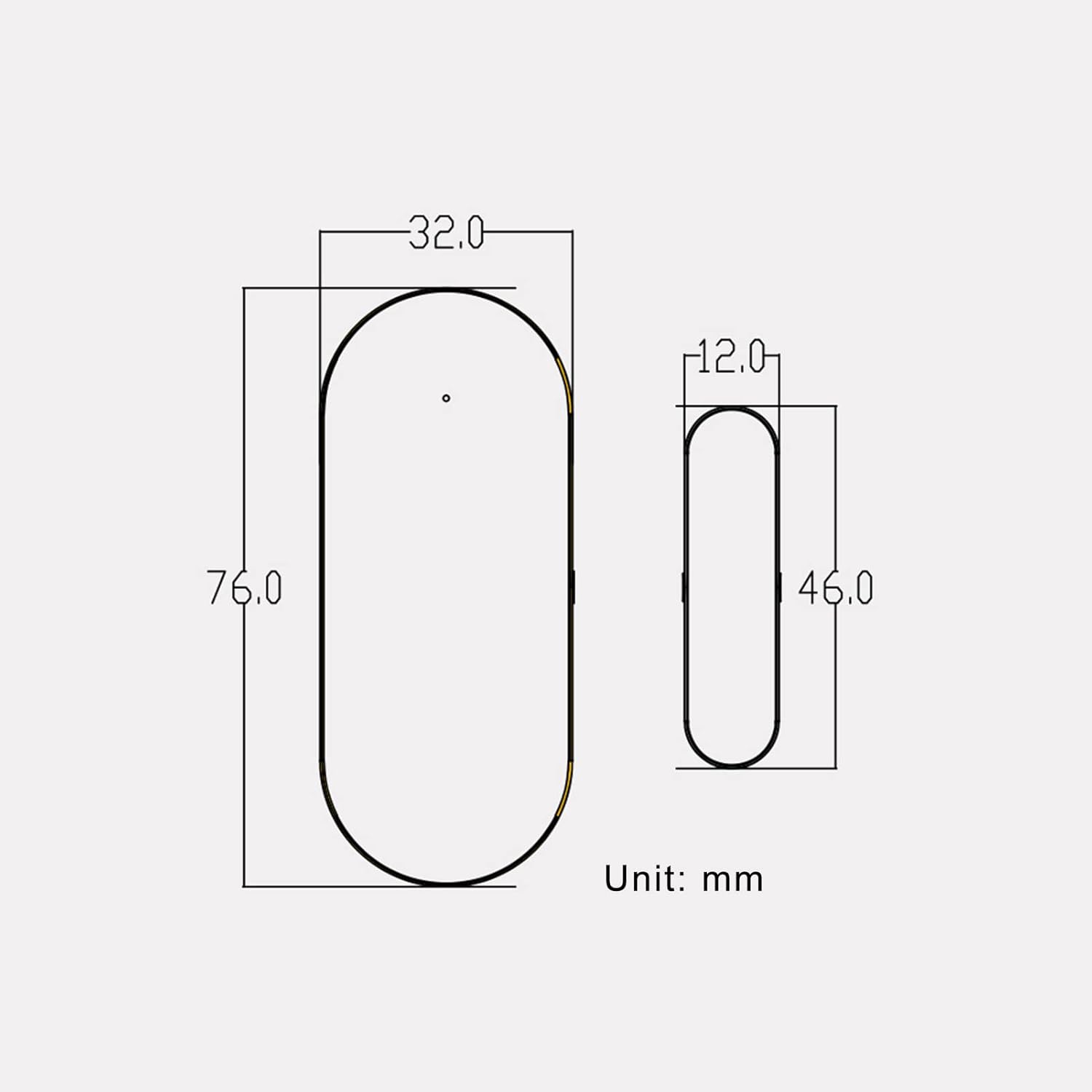 Alarma inteligente con sensor de puerta WiFi, sensor de entrada magnético, sensor de entrada magnética, alarma antirrobo de ventana de puerta,