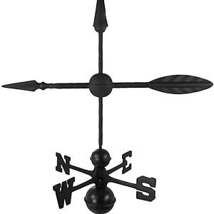 207B Arrow Veleta con direccionales tradicionales, color negro, grande 207B Arrow Veleta con direccionales tradicionales, color negro, grande