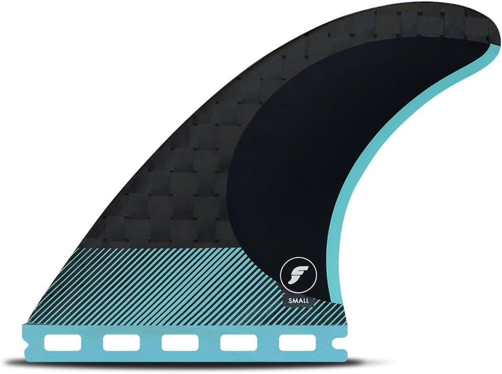 Futures Fins Juego de aletas de propulsor mediano R6 Blackstix
