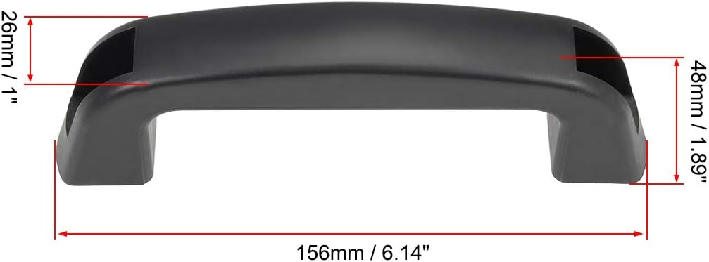 uxcell Manijas plásticas del tirón 426.5 ft m centros del agujero para el equipo mecánico del equipaje 2pcs