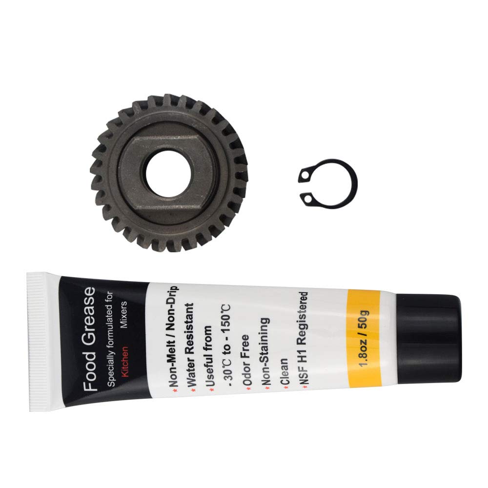 9706529 W11086780 Gear – por Huthbrother, compatible con piezas de engranajes de repuesto de 5 y 6 cuartos WP9706529 9703543, con juntas 9709511 y