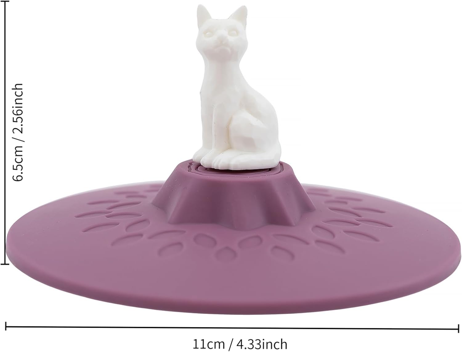 Tapa redonda de silicona de animales para cualquier taza, organizador de tapa para gabinete, se puede reutilizar, tapa de taza de café, cubierta de