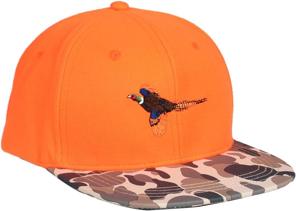 Performance Outdoorsman Snapback – Sombrero de camión con ala plana, bordado de animales único