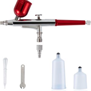 imyyds Kit de aerógrafo solo pistola de aerógrafo Juego de aerógrafo de alimentación por gravedad de doble acción imyyds Kit de aerógrafo solo pistola de aerógrafo Juego de aerógrafo de alimentación por gravedad de doble acción