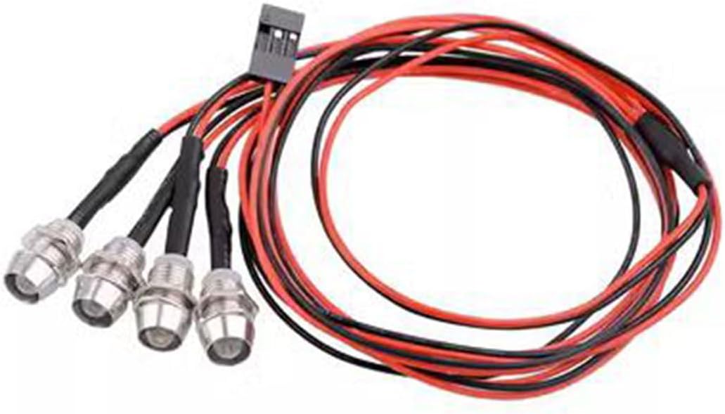 2 unids 4 LED RC coche luz faros luz trasera kit para Traxxas HSP Tamiya Redcat RC4WD Axial SCX10 RC coche camión tanque rastreador