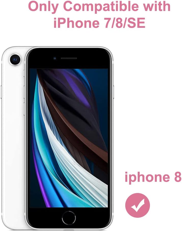 Funda compatible con iPhone 78SE, diseño de rayas de cebra para mujeres y niñas, elegante funda protectora de silicona suave para iPhone 7, 8 y SE,