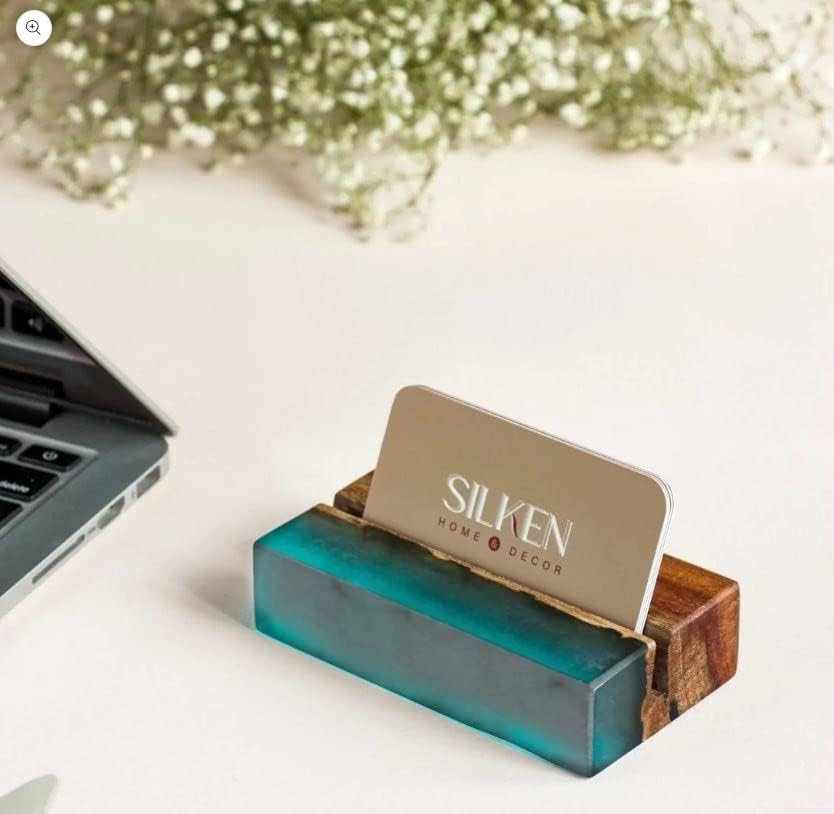 (TM) – Soporte profesional para tarjetas de visita para escritorio y oficina, soporte para tarjetas de escritorio para el hogar y la oficina (madera