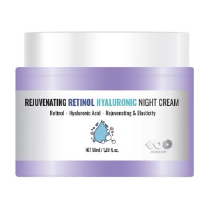 Crema de noche rejuvenecedora con retinol y hialurónica Crema de noche rejuvenecedora con retinol y hialurónica