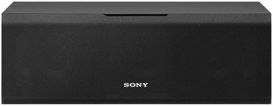 Sony SSCS8 – Altavoz de canal central de 3 controladores de 2 vías, color negro, sistema de altavoces de 4 estantes.