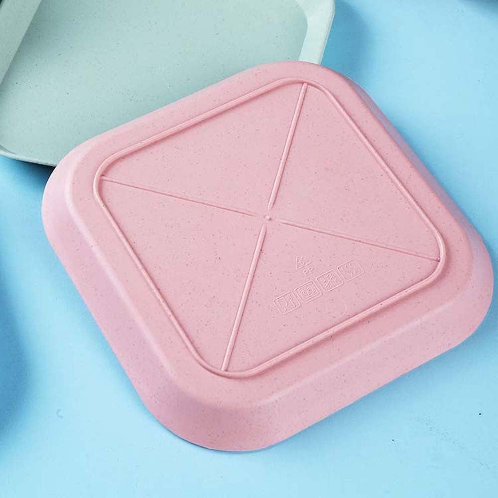 1 mini platos ligeros de paja de trigo reutilizables, aptos para lavavajillas y microondas, platos llanos irrompibles, sin BPA, para niños, adultos,