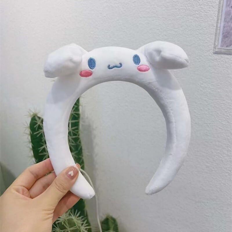 Diadema de spa para lavar la cara, accesorios para el cabello, tocado de felpa de dibujos animados de anime, regalo para niñas, diadema suave para