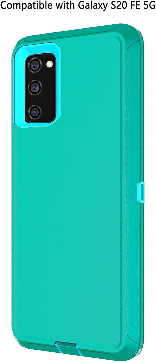 Annymall Funda para Galaxy S20 FE 5G para Samsung S20 FE 5G Funda resistente con protector de pantalla para mujeres y hombres, funda resistente a
