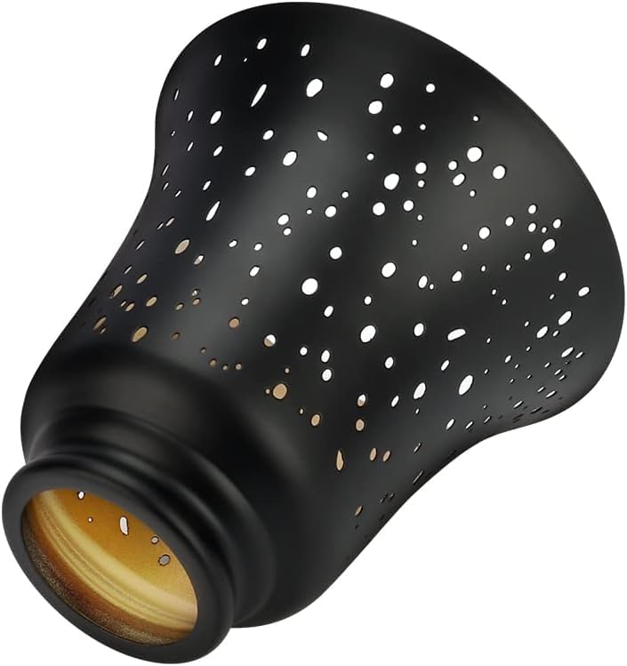 6 piezas de repuesto para ventilador de techo con diseño de crisantemo con adaptador de 1-58 pulgadas, ALUCSET de 4.5 pulgadas de altura y 4-34