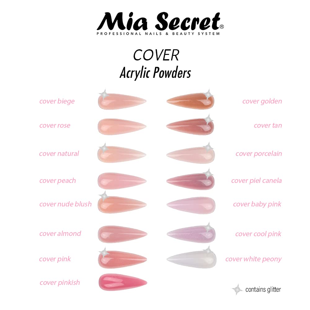 Cover White Peony Acrylic Powder Mia Secret (1 oz.)