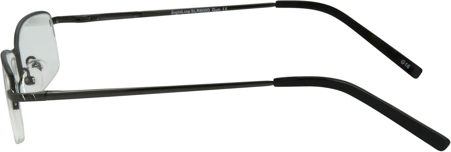 Sightline Multifocus – Gafas de lectura 6000 Gunmetal con aumento de 2.50
