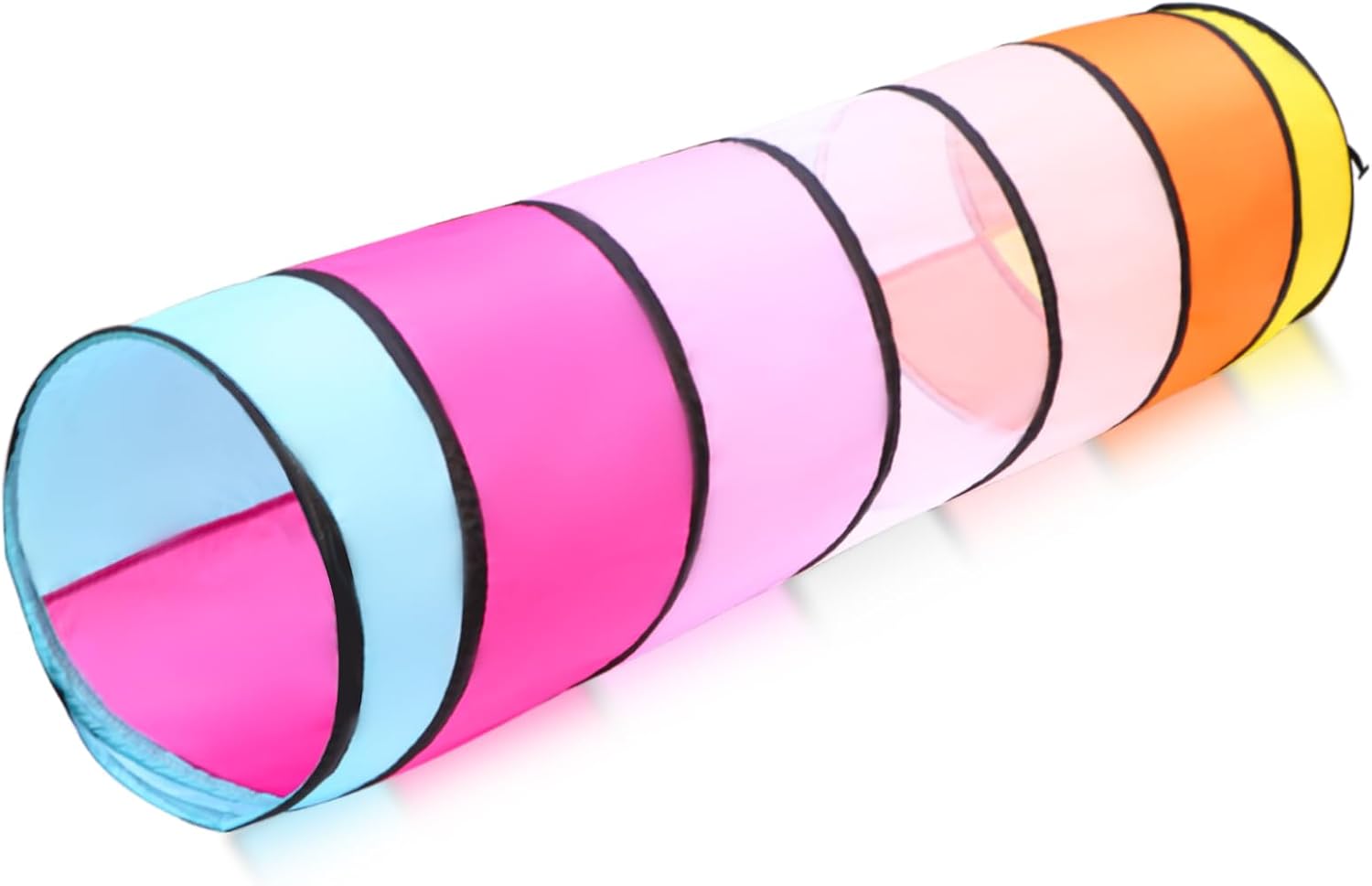 Túnel de juego para niños pequeños de 1 a 3 y 6 pies, juguetes de túnel de gateo para bebés en interiores y exteriores, juguetes para niños pequeños