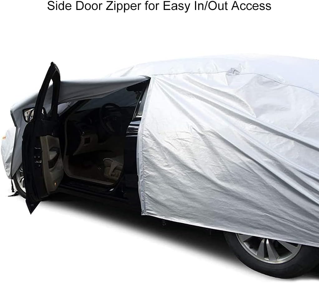 Funda impermeable para automóvil compatible con Mercedes-Benz GLA 250 Base 4MATIC 2017-2022, protección para todo tipo de clima, con tiras