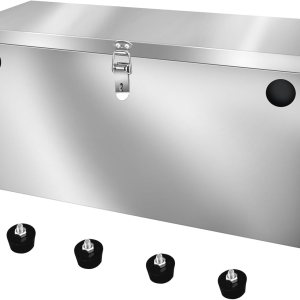 Caja de batería de 12 V para cocheRVmarina, kit de reubicación de batería de acero inoxidable para remolque, barco, motor de arrastre, kayak (caja Caja de batería de 12 V para cocheRVmarina, kit de reubicación de batería de acero inoxidable para remolque, barco, motor de arrastre, kayak (caja