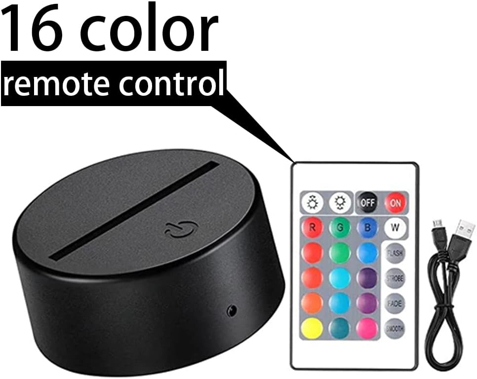 aixomy Game Zone 3D Optical Illusion Kids Lamp 3D Night Light Desk Lamp 16 Colors with Remote for Boys