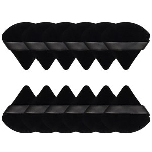 12 piezas de polvo triangular de terciopelo suave soplo de maquillaje para polvo facial polvo suelto base cosmética esponja licuadora de belleza 12 piezas de polvo triangular de terciopelo suave soplo de maquillaje para polvo facial polvo suelto base cosmética esponja licuadora de belleza
