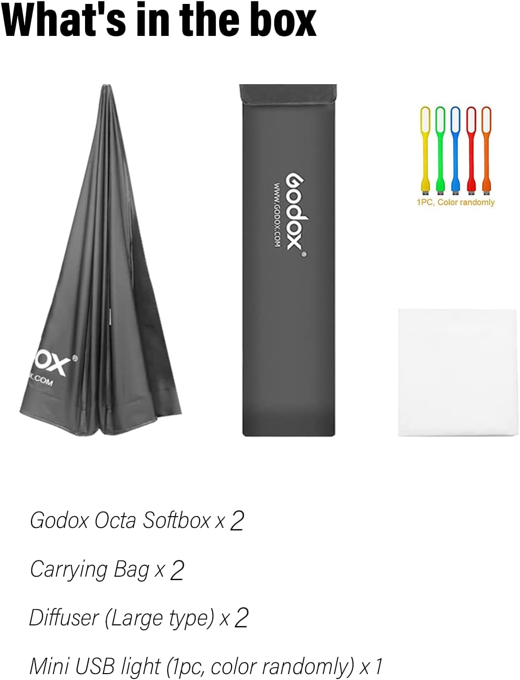 Godox Caja de luz octagonal de 37.5 pulgadas, reflector de flash de estudio, caja suave octogonal con bolsa de transporte para retrato, fotografía