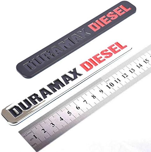 1 calcomanía Duramax Diesel Allison de repuesto para insignias Silverado 2500 3500 HD (rojo cromado)