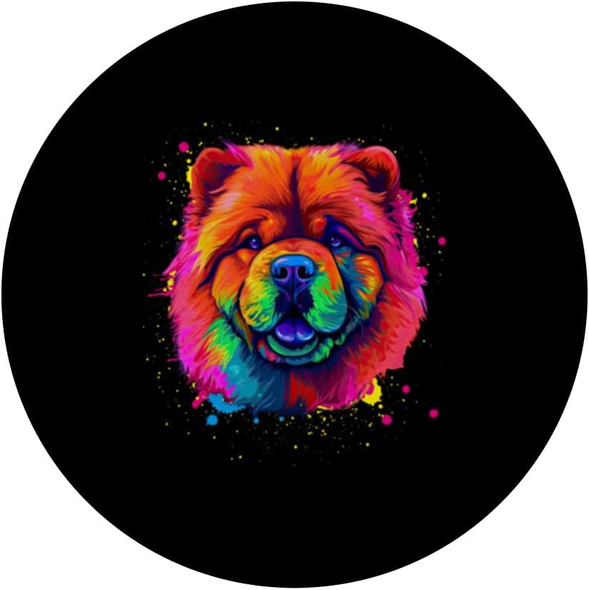 Splash Art Chow Chow Dog Owner Gift Idea Dog PopSockets Swappable PopGrip