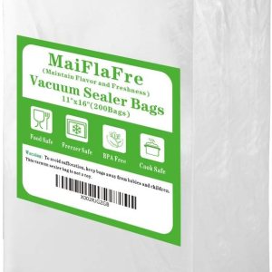 Bolsas selladoras al vacío de 200 galones de 11 x 16 pulgadas con grado comercial, sin BPA, resistentes. Bolsas selladoras al vacío compatibles con Bolsas selladoras al vacío de 200 galones de 11 x 16 pulgadas con grado comercial, sin BPA, resistentes. Bolsas selladoras al vacío compatibles con