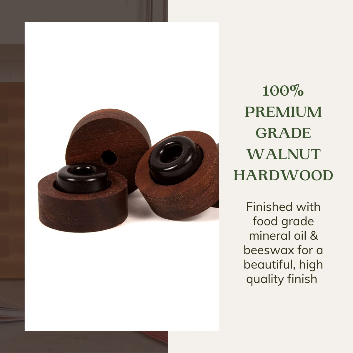 The Boardsmith Handmade Wood Cutting Board Feet with Stainless Steel Screws – Elevate Your Cutting Board with Wooden Non Slip Cutting Board Feet –