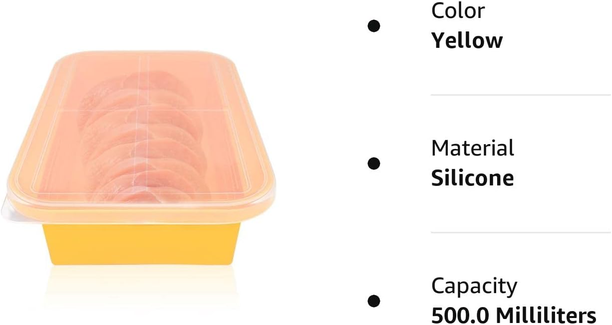 Bandejas de silicona para congelador con tapa, bandejas extra grandes para cubitos de hielo para inmersión en frío o enfriadores, molde de bloque de