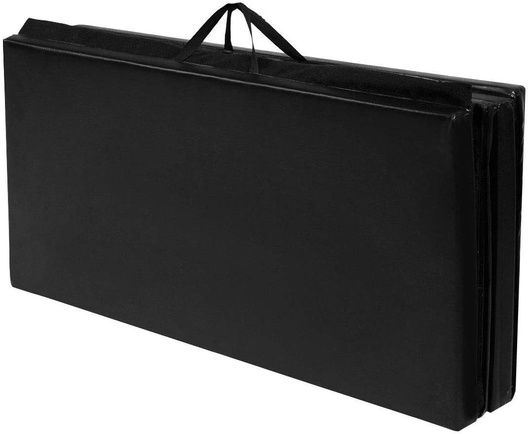ARLIME – Esterilla de gimnasia plegable de 4 x 10 x 2 pulgadas de grosor, esterilla de ejercicio de triple pliegue, panel de ejercicios de fitness