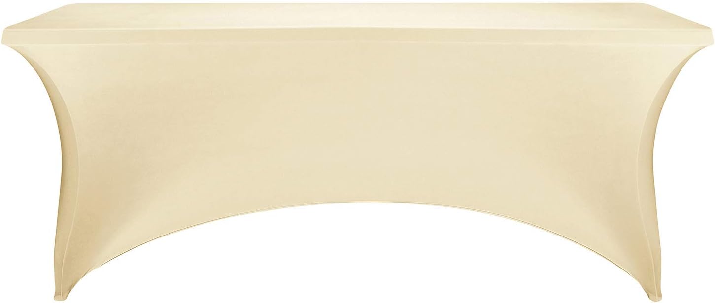 FELIZEST – Mantel elástico ajustado de elastano, para mesa plegable de 1.8 m o 1.2 m o 2.4 m o 1.5 m, mantel rectangular de cóctel, perfecta para
