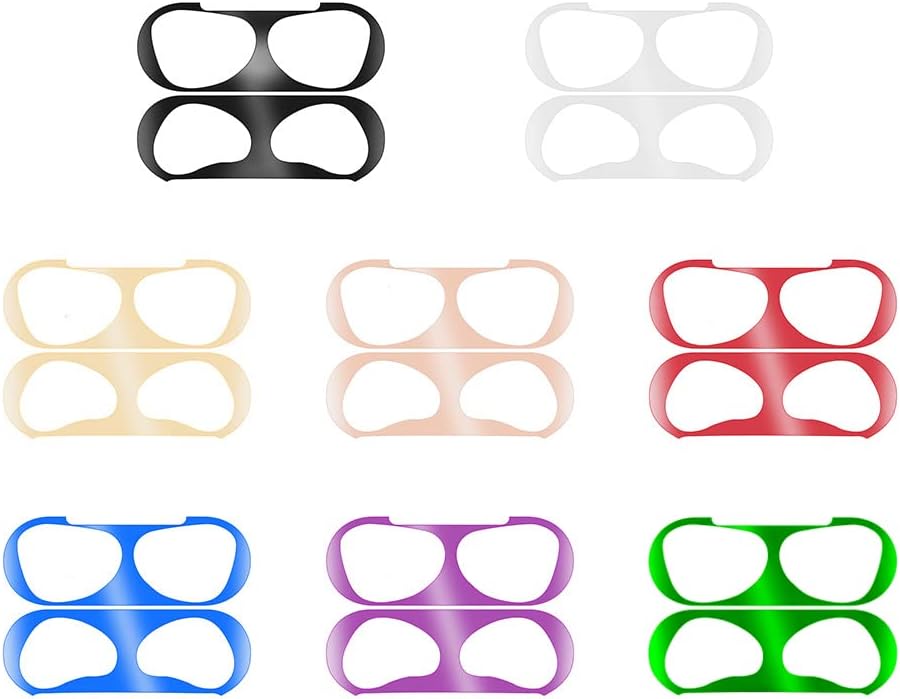 Protector antipolvo de metal de lujo compatible con Airpods de 3 generación 2021, película a prueba de polvo, adhesivo a prueba de polvo, ultra