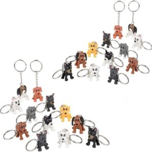 Llaveros para cachorros de 1.5 pulgadas, paquete de 24 unidades, recuerdo de fiesta, accesorios, bolsas de golosinas, premios, piñatas, carnavales Llaveros para cachorros de 1.5 pulgadas, paquete de 24 unidades, recuerdo de fiesta, accesorios, bolsas de golosinas, premios, piñatas, carnavales