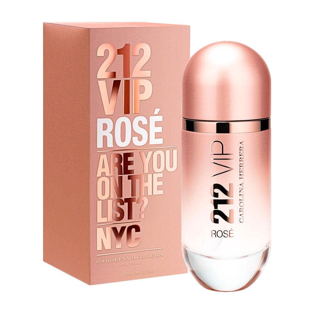 Carolina Herrera 212VIP Rose Eau de Parfum con atomizador, edp, para mujer CH2VR9351506, 1.7 onza