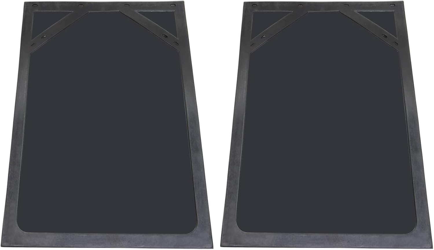 Aletas de barro de 36 x 24 pulgadas, color negro, para semirremolque y remolque, goma resistente, 1 par