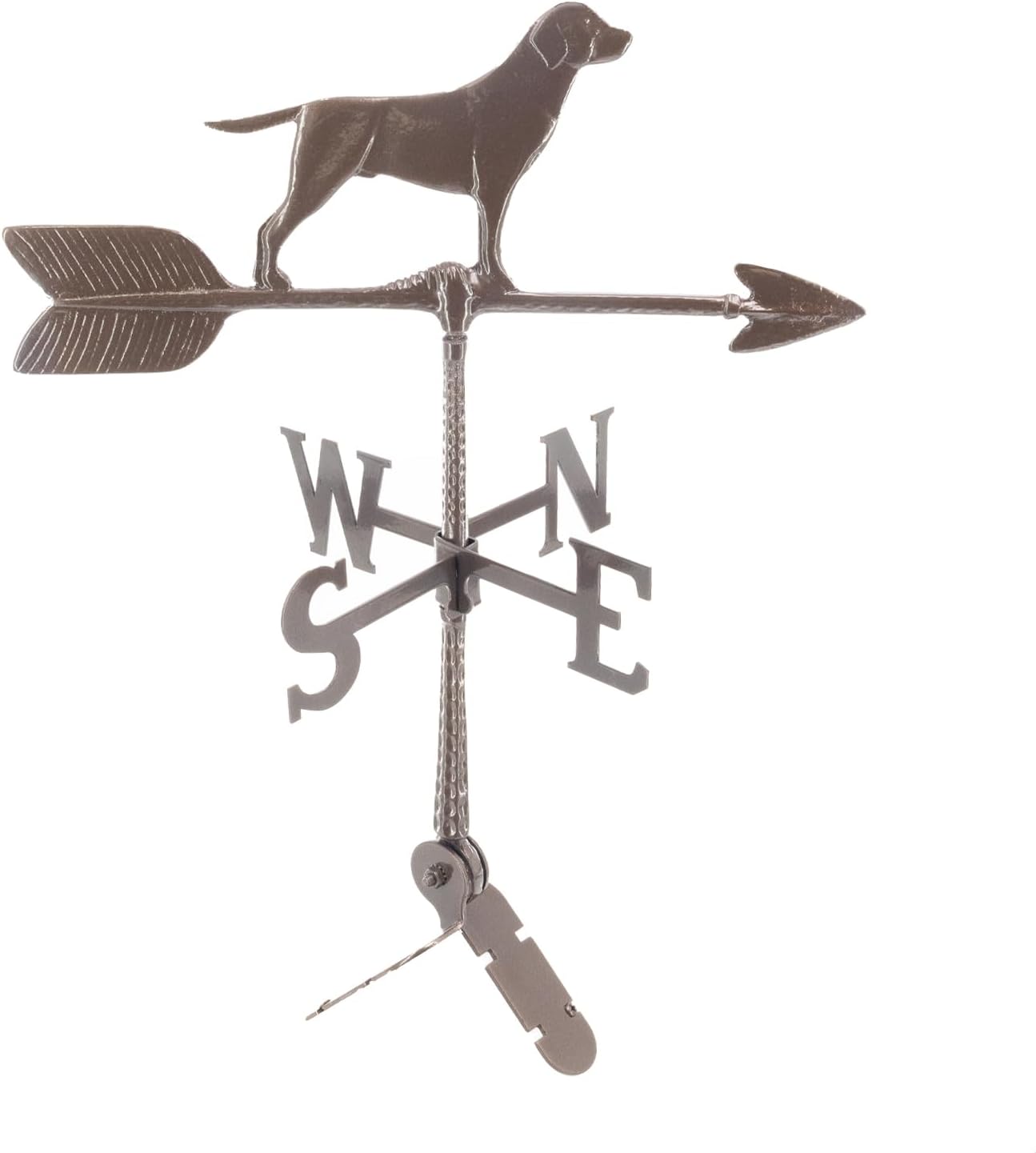 Veleta de aluminio Retriever de 24  – Veleta al aire libre con adorno – Decoración de techo de metal – Montaje incluido (4 a elegir) – Veleta de