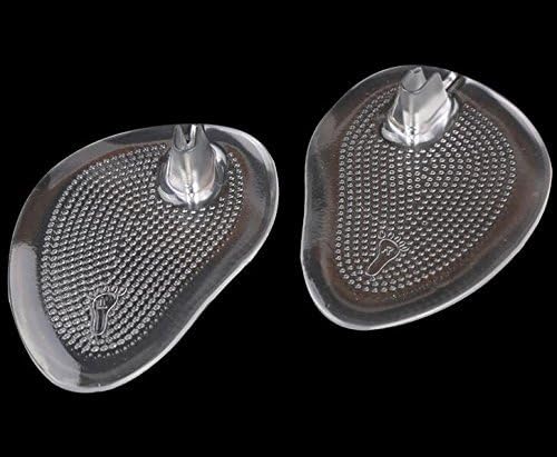 1 par de almohadillas de gel de silicona autoadhesivas para el antepié, almohadillas de agarre antideslizantes para alivio del dolor, plantillas
