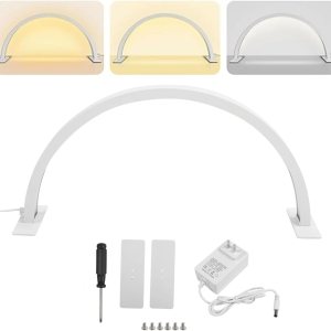 Luz de media luna, luz de pestañas para escritorio de uñas, lámpara LED de luna con tecnología de pestañas, luces de maquillaje para artistas de Luz de media luna, luz de pestañas para escritorio de uñas, lámpara LED de luna con tecnología de pestañas, luces de maquillaje para artistas de